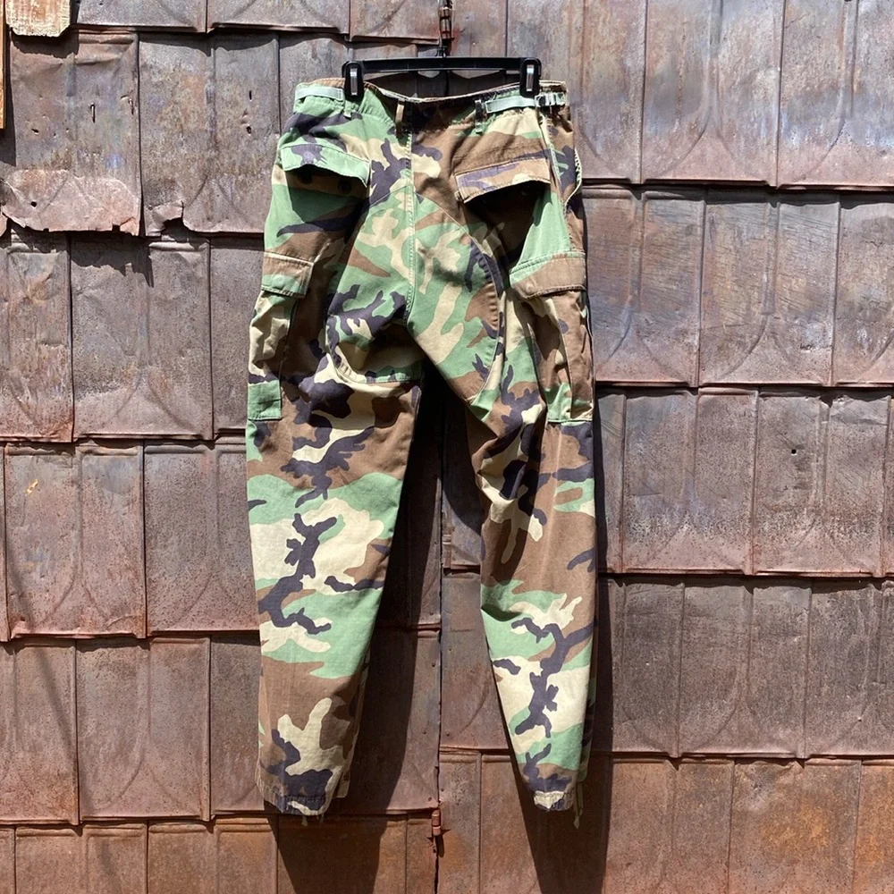 Camouflage military combat pants med long trousers hot weather woodland national - Picture 6 of 13
